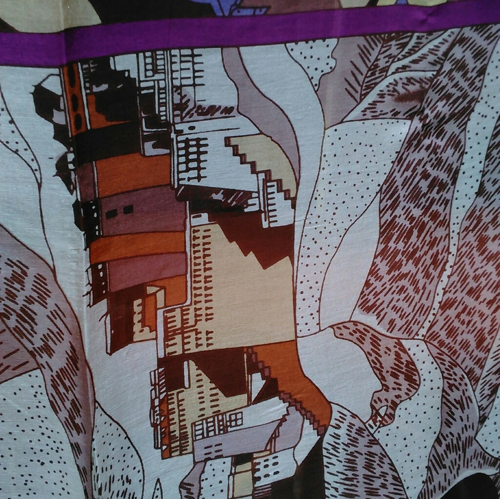 100% LARGE SILK SCARF OR WRAP